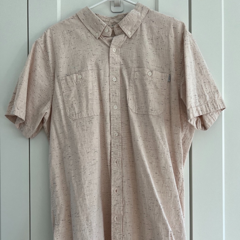Rip Curl Light Pink Button Down Size XL